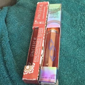 2 PACIFICA NEW rainbow crystals lip shine natural